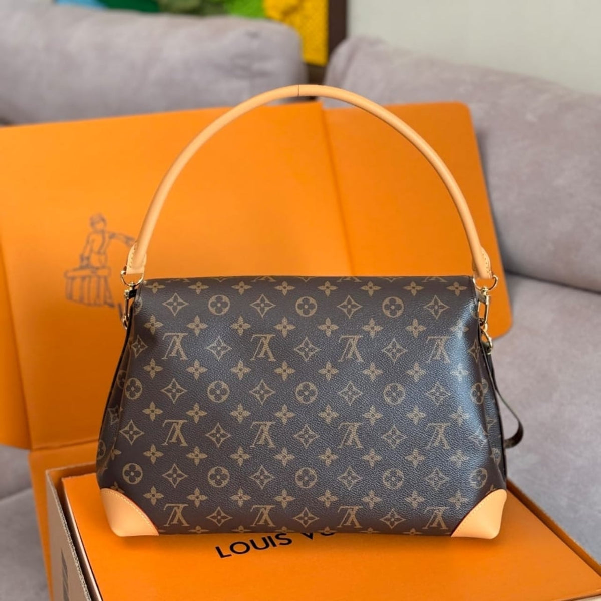 Mirror Quality – Louis Vuitton Hide Away MM Monogram Brown 36Cm M14473