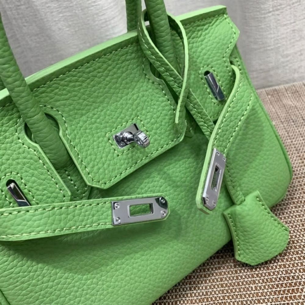 Hermès Birkin B25 Togo Grenat Green 20cm