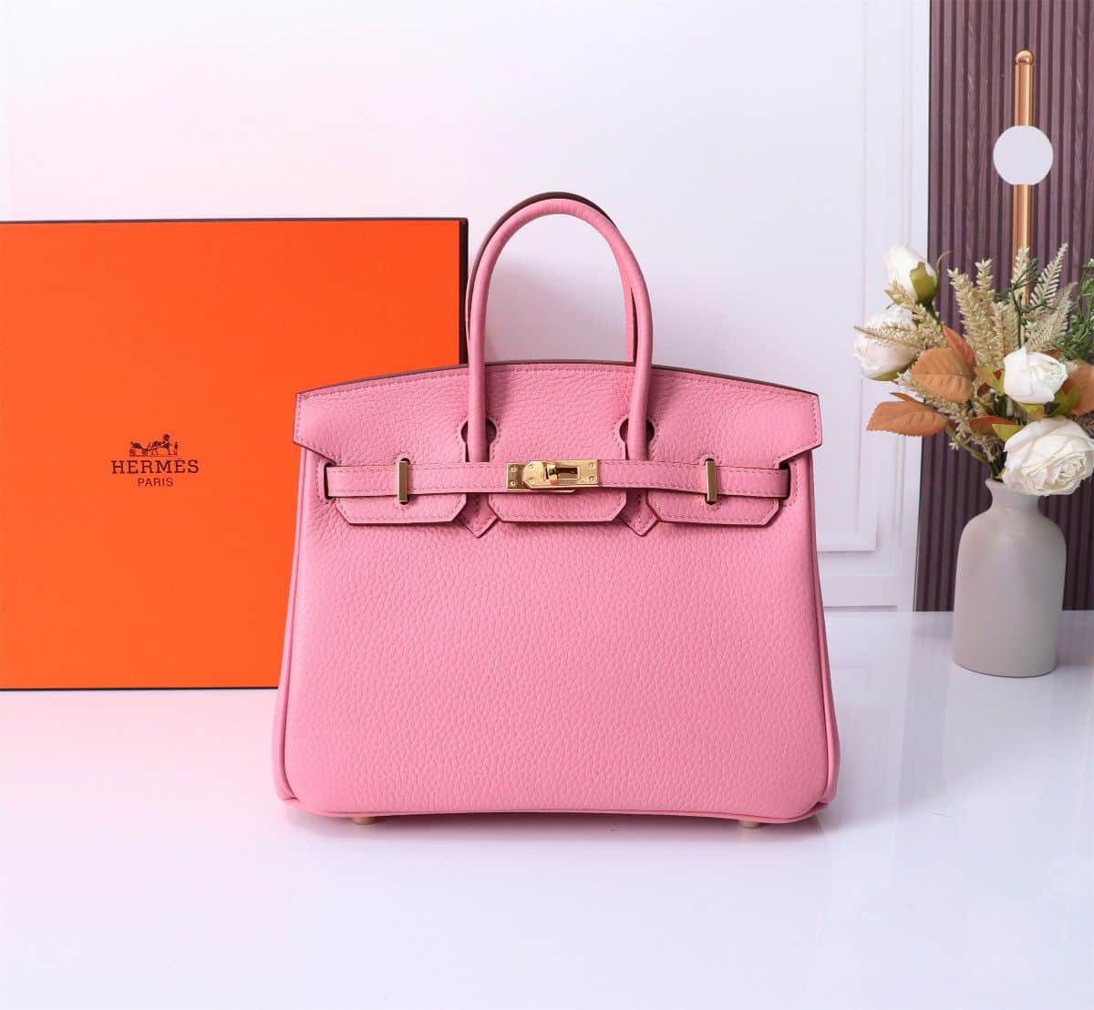 Hermes Birkin 30 Bag Togo Light Pink 30cm