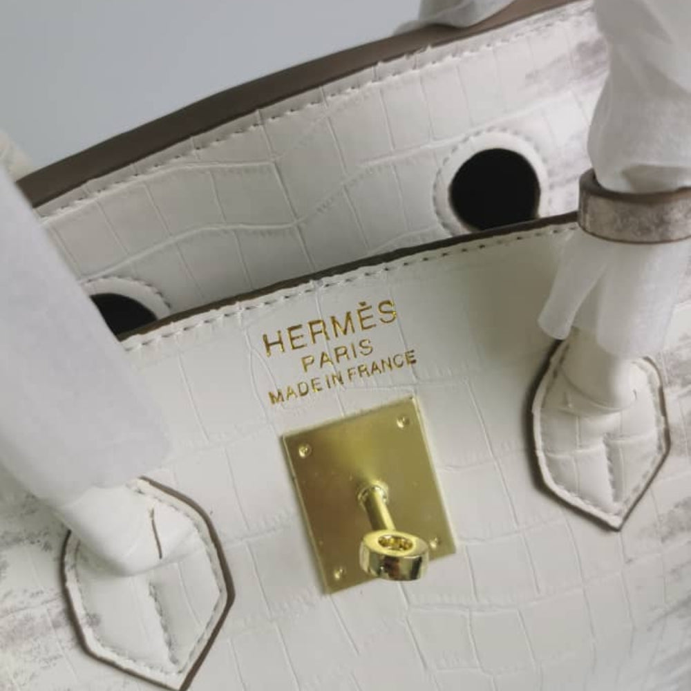 Hermes Birkin 30 Himalaya Blanc 30Cm