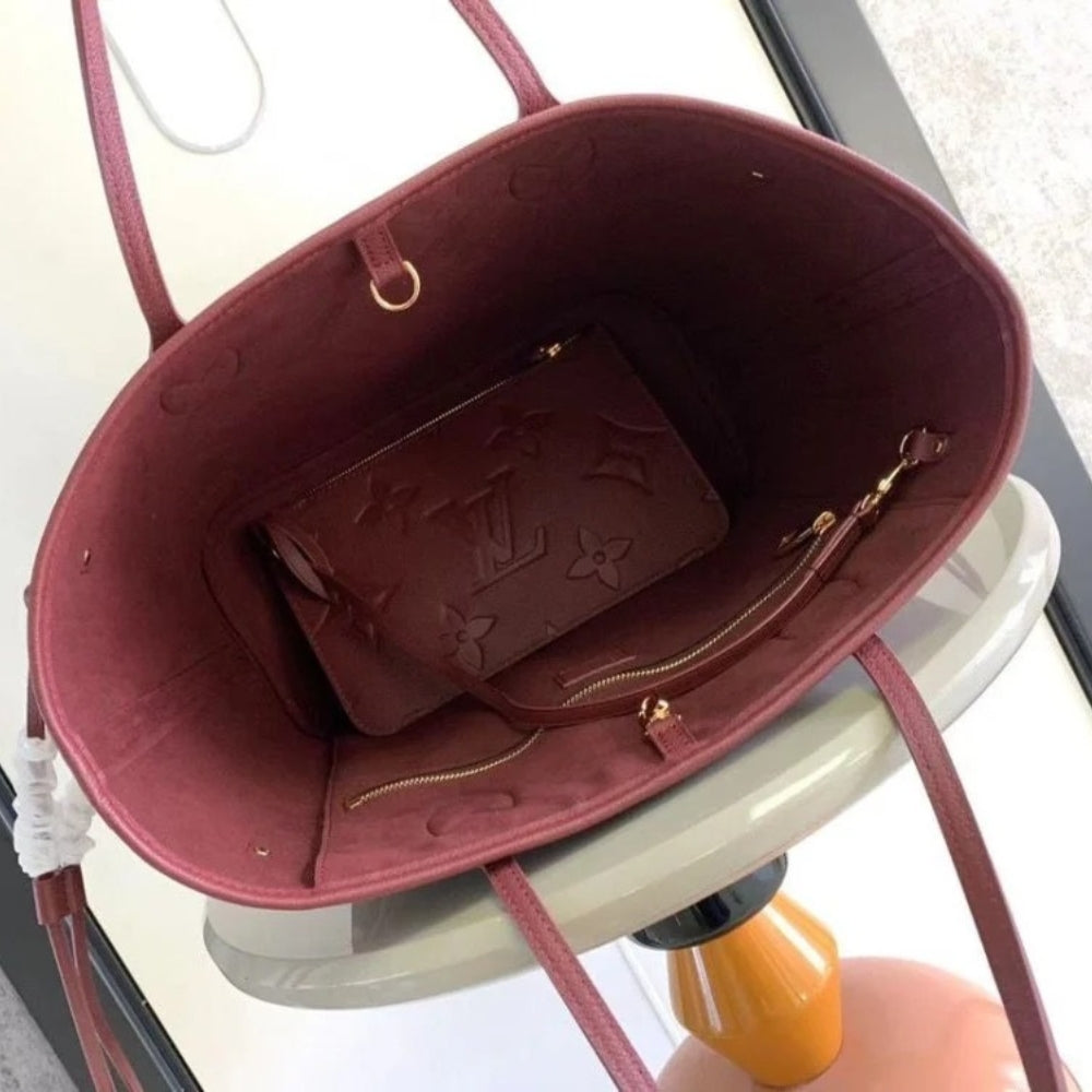 Louis Vuitton Neverfull MM Wine Red 31cm M25855