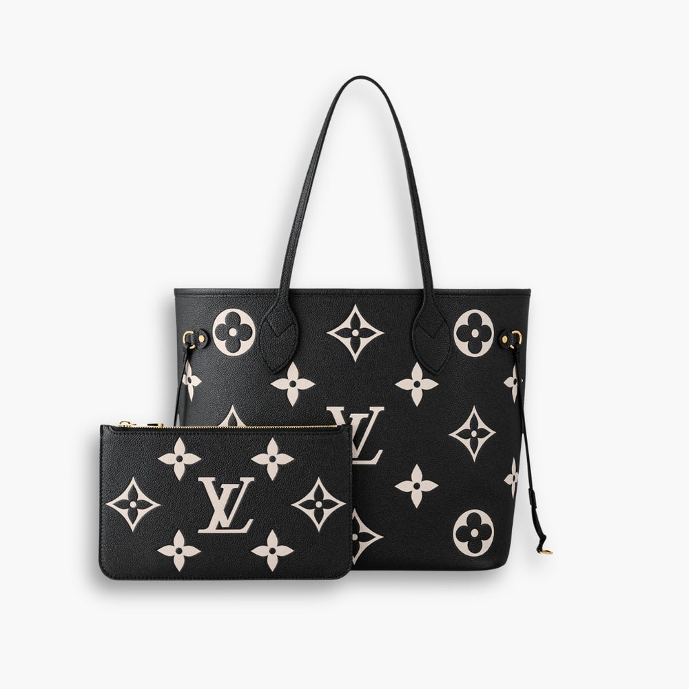 Louis Vuitton Neverfull MM Monogram Empreinte Black 31cm M58907