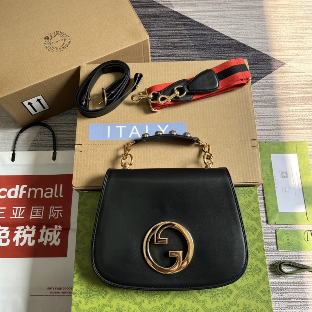 Mirror Quality – Gucci Blondie Medium Bag Black 29Cm 699210 UXXAG 1064