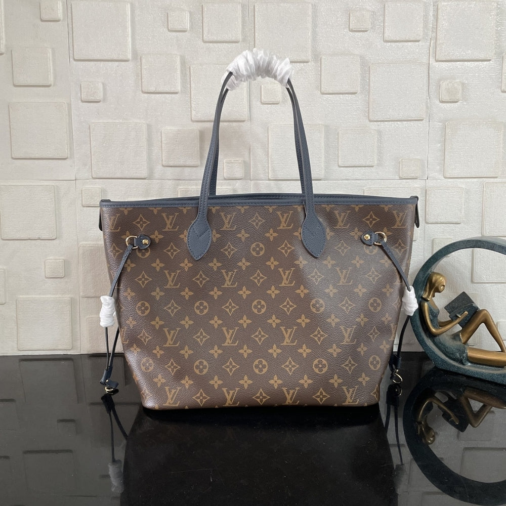 Mirror Quality – Louis Vuitton Neverfull Inside Out MM Bag Navy 31Cm M14994