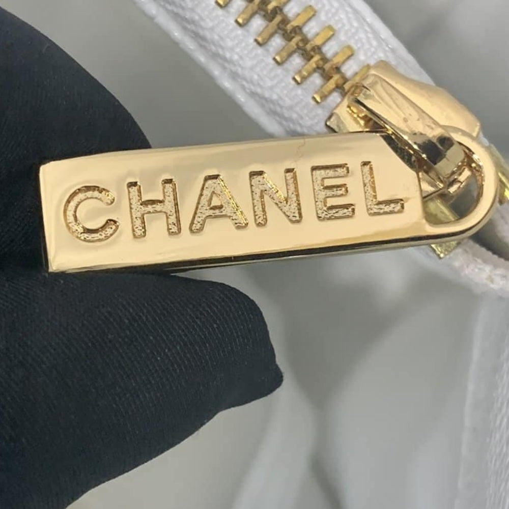 Chanel Bolsa Grand Tote Bag White 33cm
