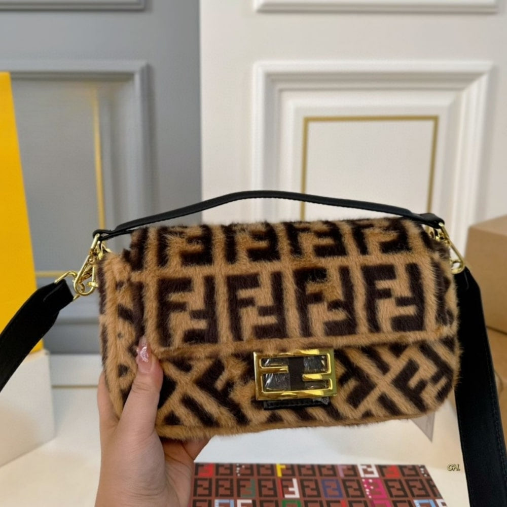 Fendi Baguette Bag Brown 26Cm