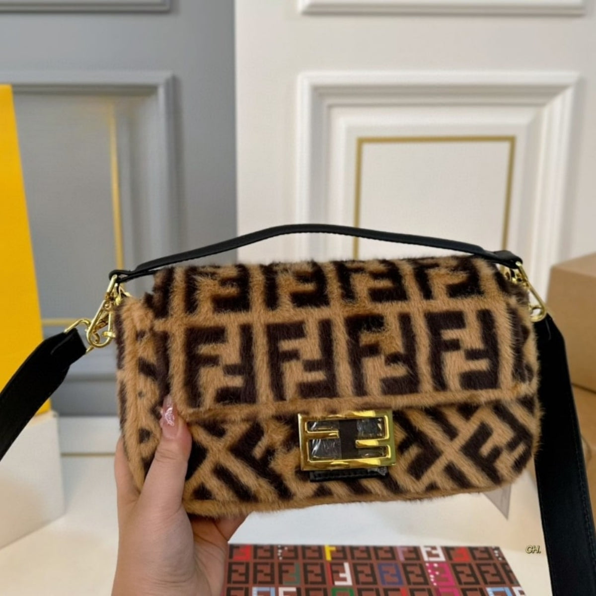 Fendi Baguette Bag Brown 26Cm