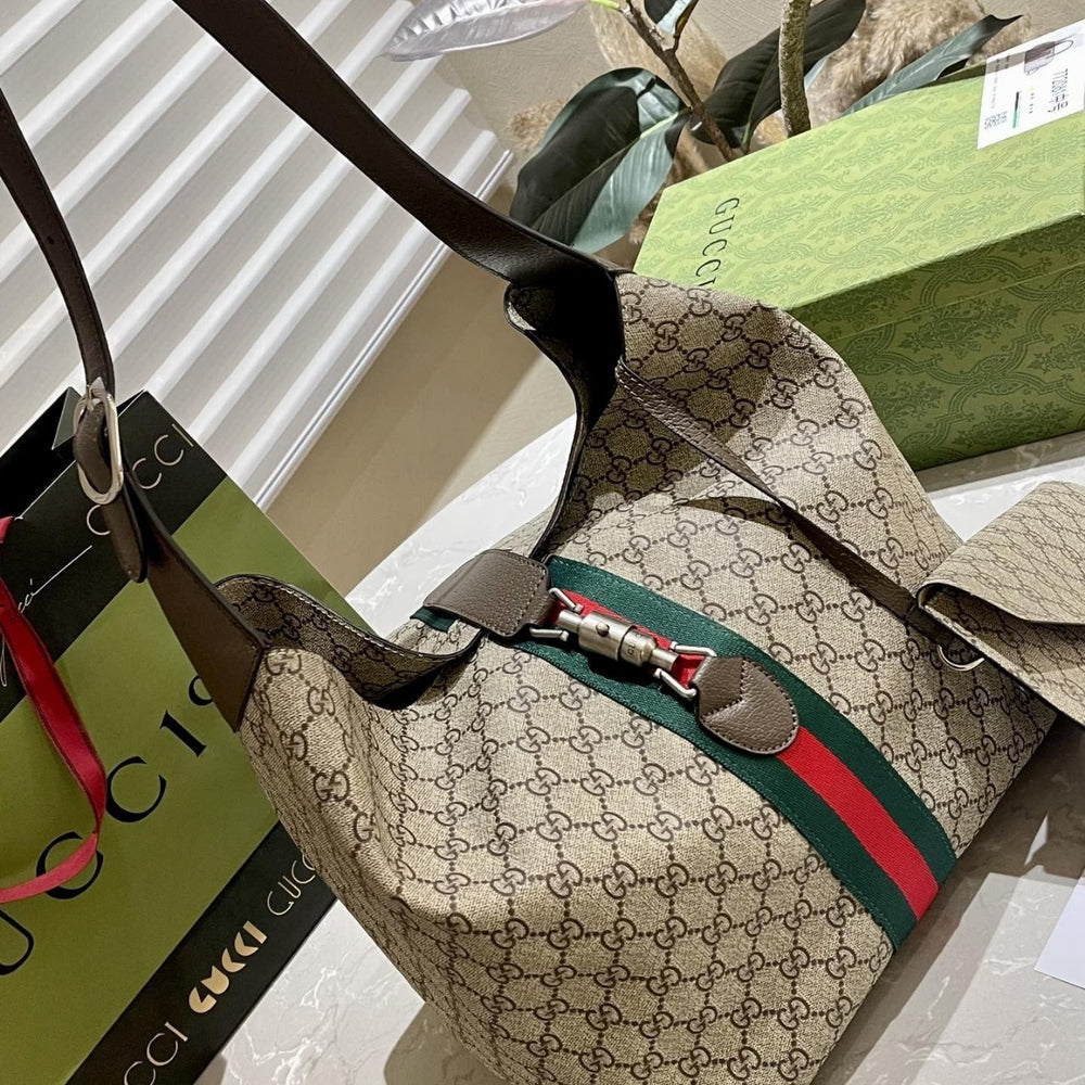 Gucci Jackie 1961 Medium Shoulder Bag Beige 35Cm 758684 FACIP 8747