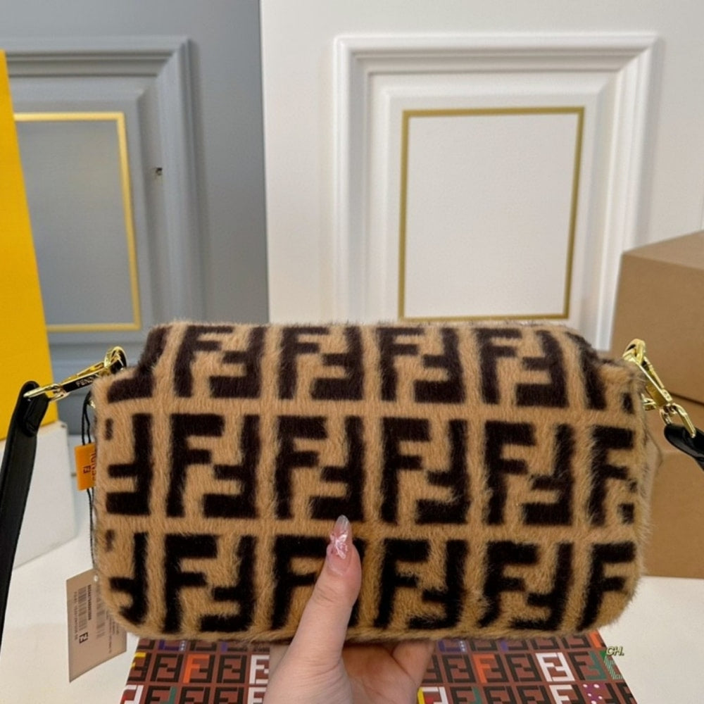 Fendi Baguette Bag Brown 26Cm