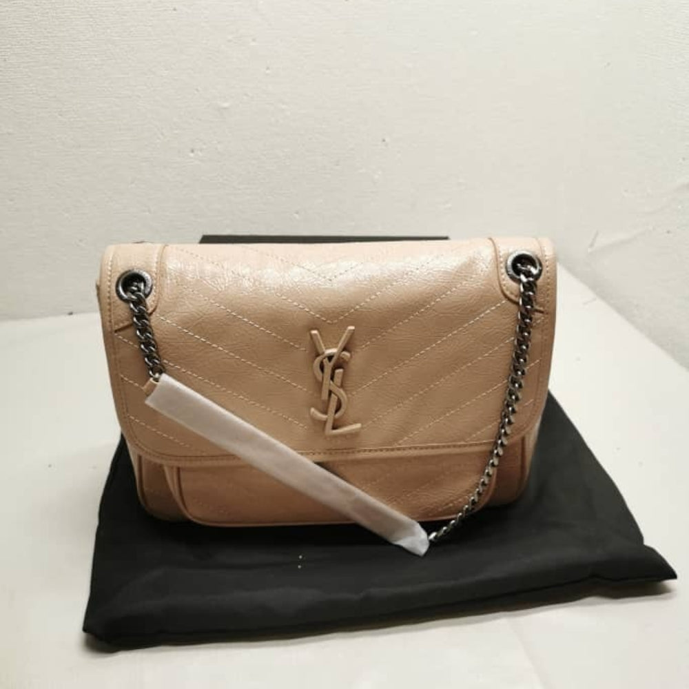 Saint Laurent Niki Medium In Vintage Beige 28cm
