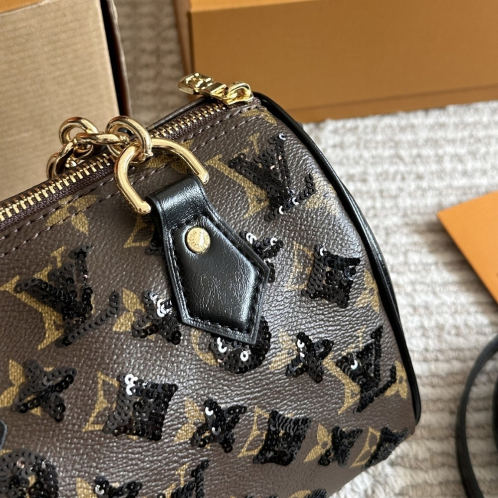 Louis Vuitton Speedy Bandouliere 20 Monogram Canvas Brown 20Cm M26314