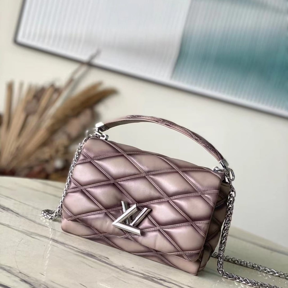 Mirror Quality – Louis Vuitton GO-14 MM Bag Taupe 23cm