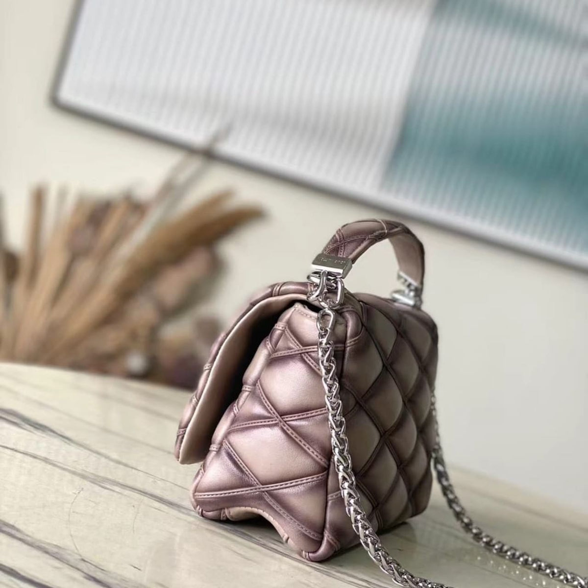 Mirror Quality – Louis Vuitton GO-14 MM Bag Taupe 23cm