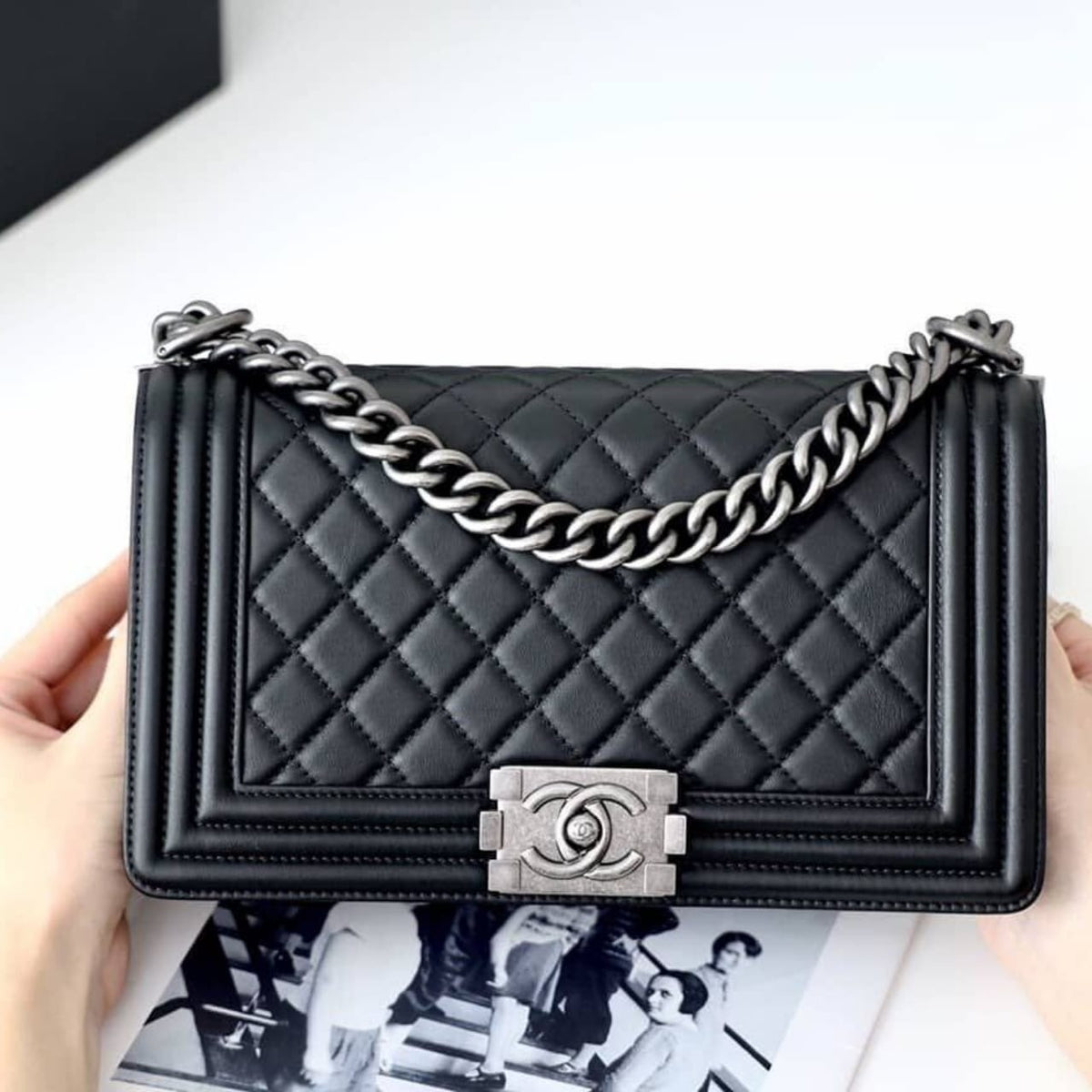 Mirror Quality – Chanel Kelly Bag Black 19cm AS4416 B14296 94305