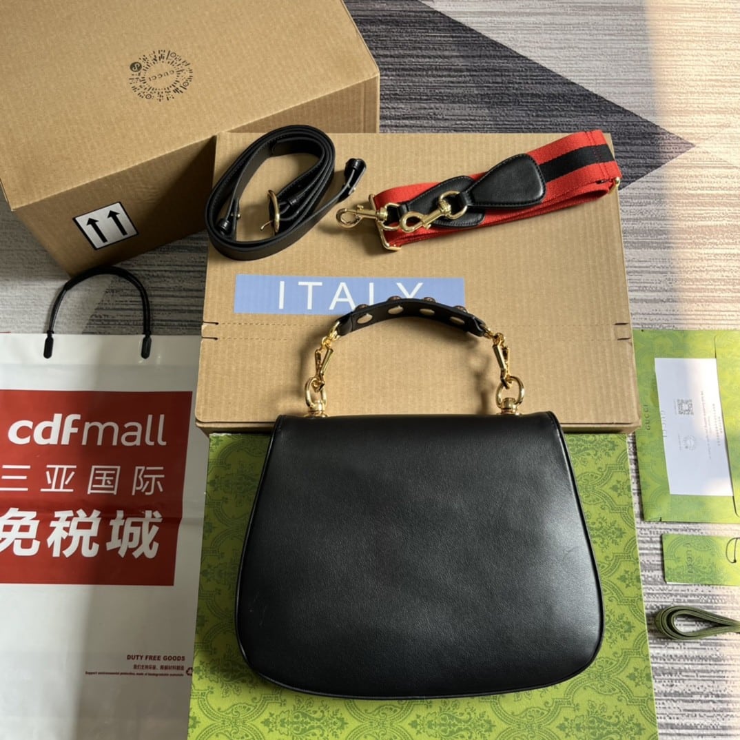 Mirror Quality – Gucci Blondie Medium Bag Black 29Cm 699210 UXXAG 1064