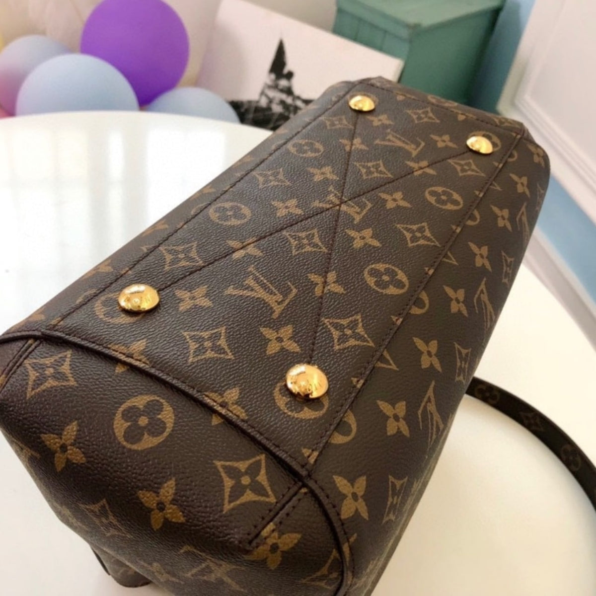 Mirror Quality – Louis Vuitton Montaigne MM Bag Monogram Canvas Brown 33Cm M41056