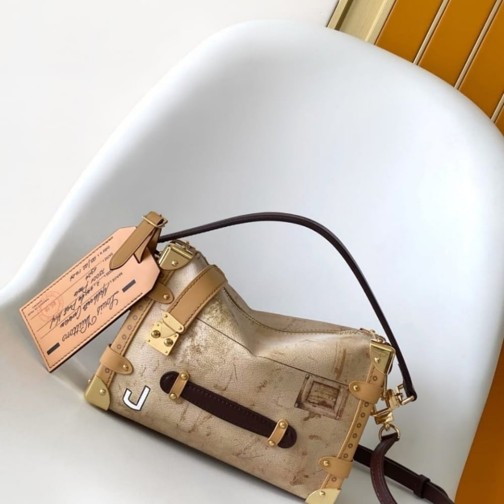 Mirror Quality – Louis Vuitton Side Trunk MM Bag Beige 23Cm M12480