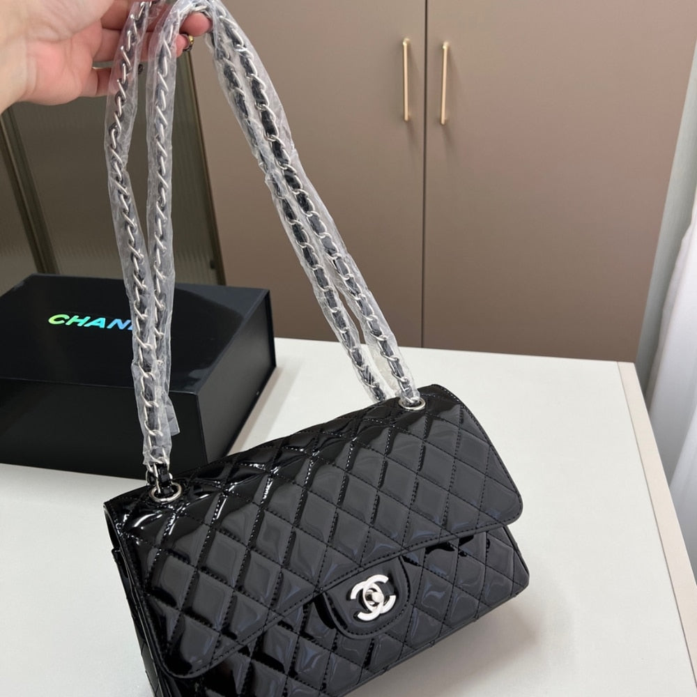Chanel Medium Classic Double Flap Bag Black 26cm