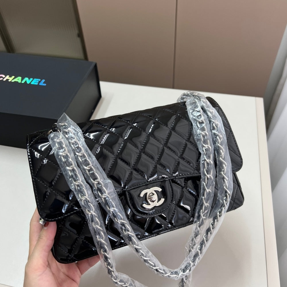 Chanel Medium Classic Double Flap Bag Black 26cm