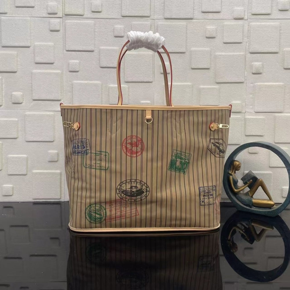 Mirror Quality – Louis Vuitton Neverfull Bandoulière Inside Out GM Bag Beige 39Cm M11948
