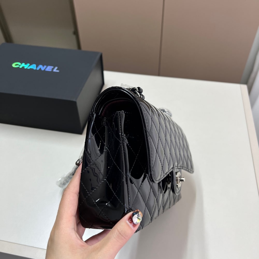 Chanel Medium Classic Double Flap Bag Black 26cm