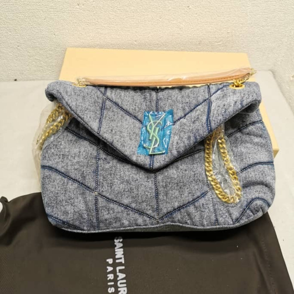 Saint Laurent Puffer Medium Denim 28cm 5774752PT674575
