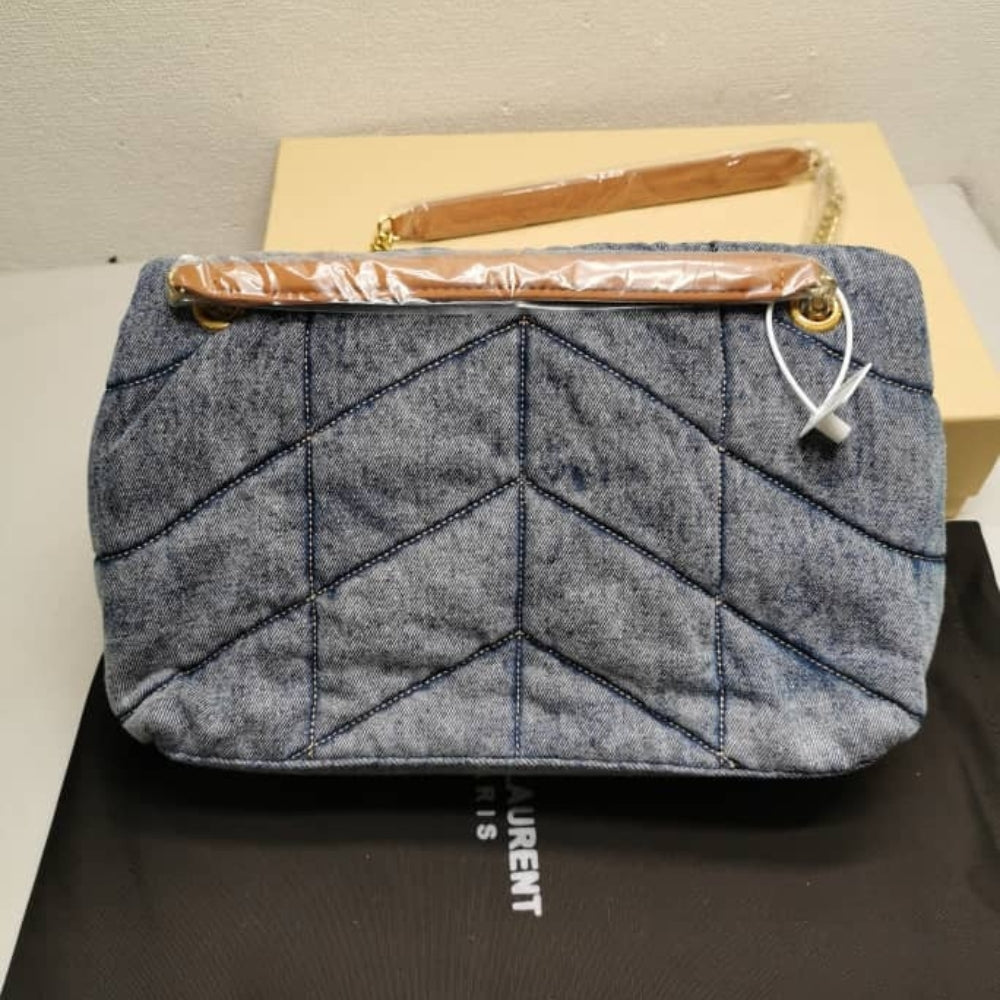 Saint Laurent Puffer Medium Denim 28cm 5774752PT674575