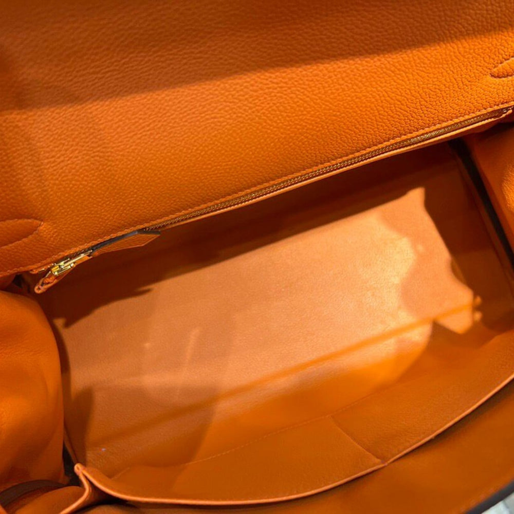 Hermes Kelly Gold Hardware Orange Epsom 28Cm