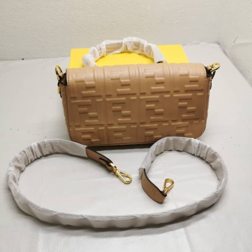 Fendi Baguette Nappa Bag Beige 26cm 8BR600A72VF1BZ2