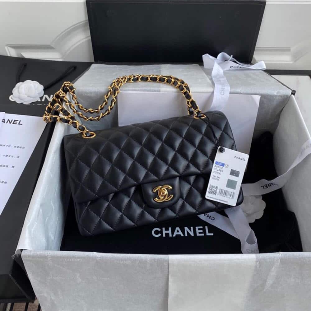 Chanel Classic Flap Bag Black 30cm