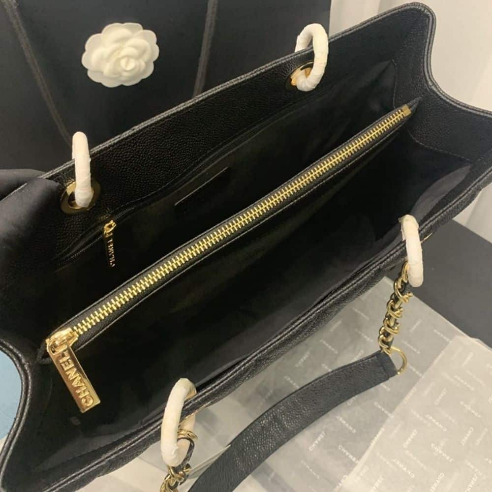 Chanel Grand Shopping Tote Black 33cm