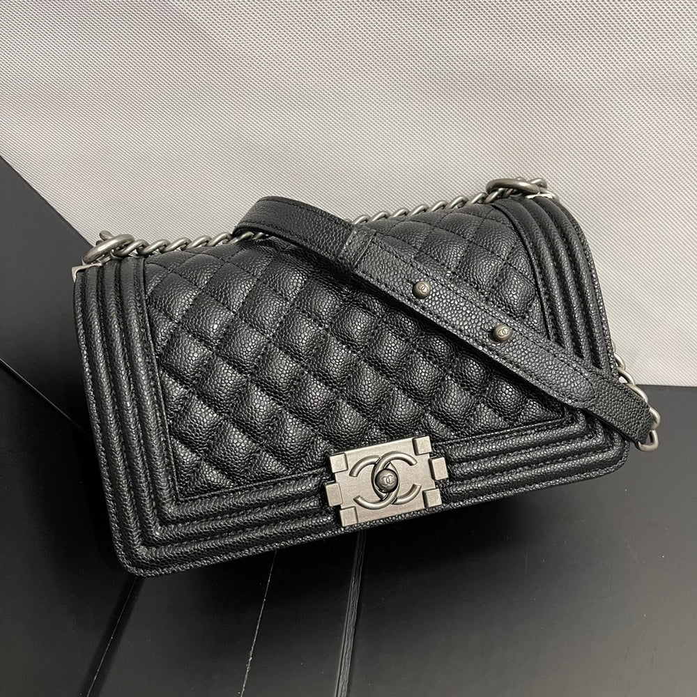 Chanel Boy Medium Handbag Black 25cm
