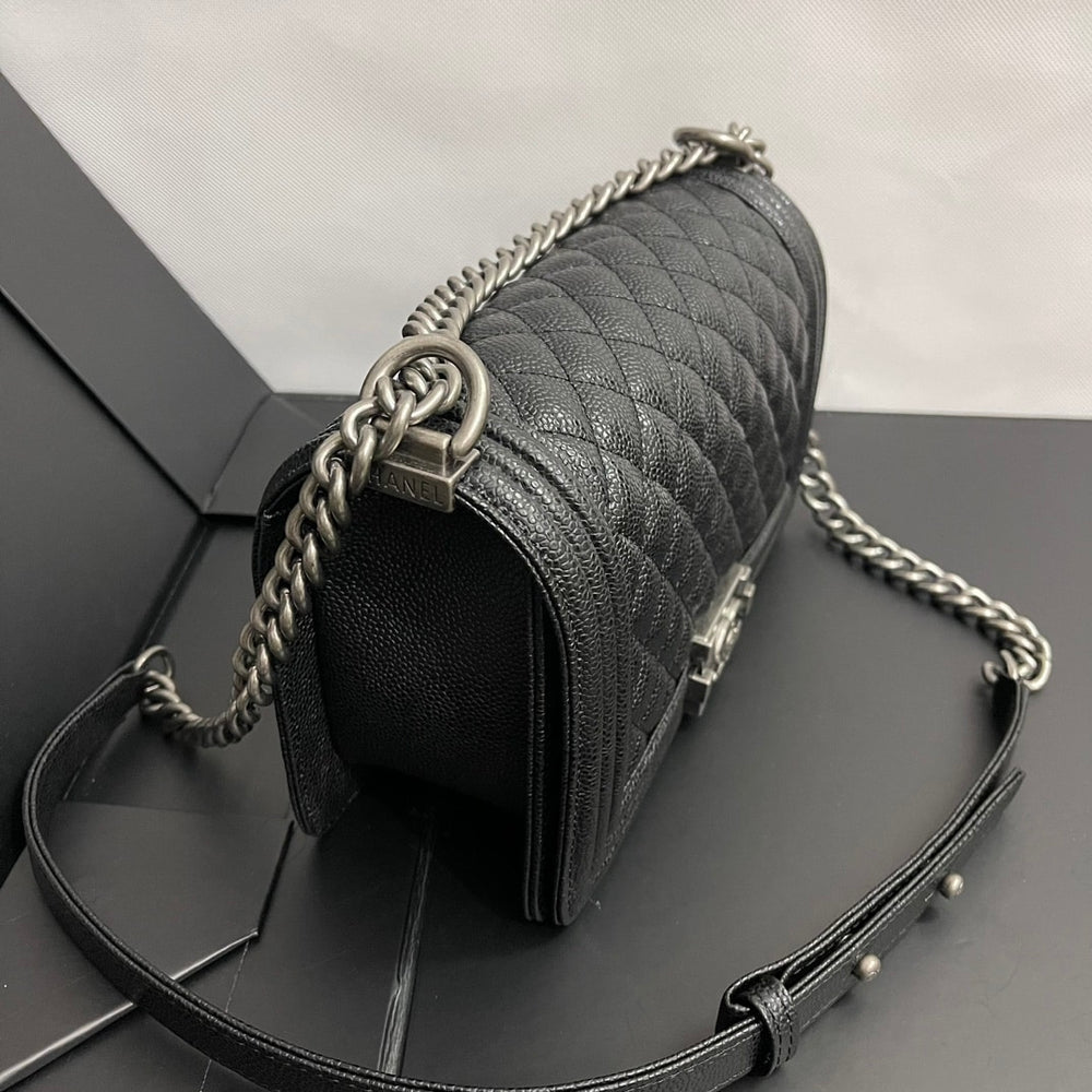 Chanel Boy Medium Handbag Black 25cm