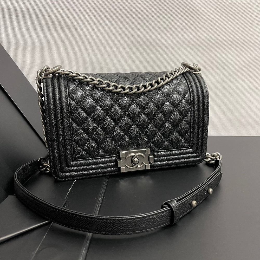 Chanel Boy Medium Handbag Black 25cm
