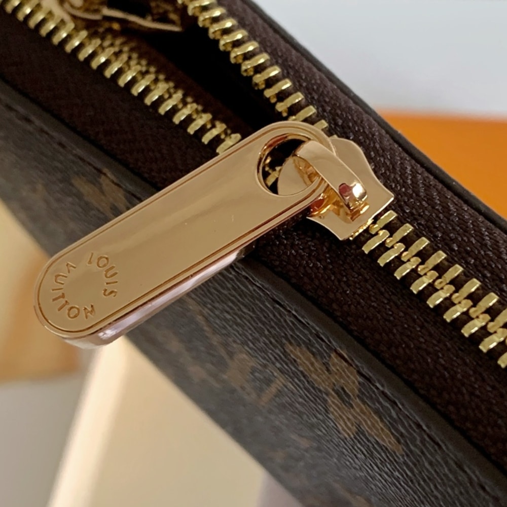 Louis Vuitton Monogram Zippy Long Wallet Brown 19cm M42616
