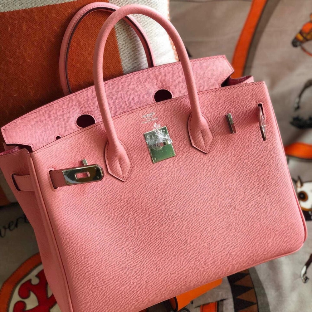 Hermes Birkin 25 Bag Epsom Rose Dete 25cm