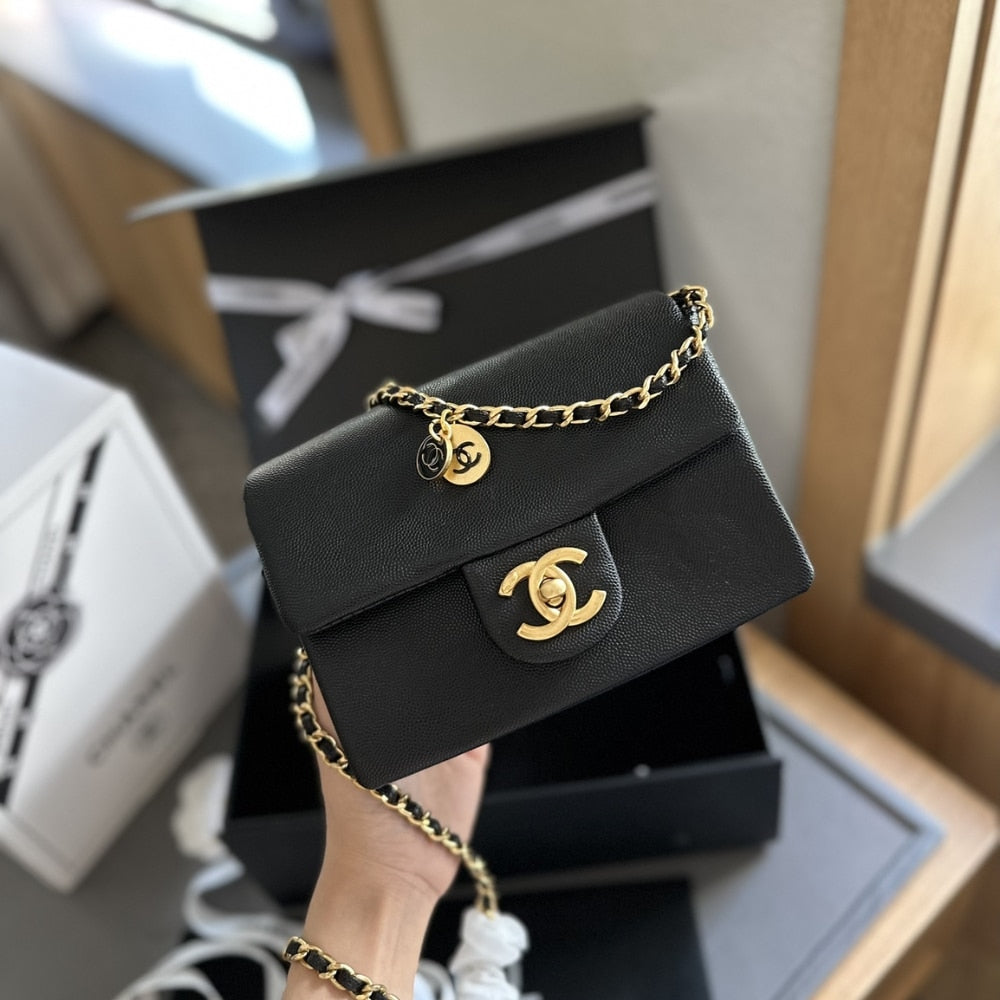 Chanel Small Flap Bag Black 18cm AS5186 B18321 94305