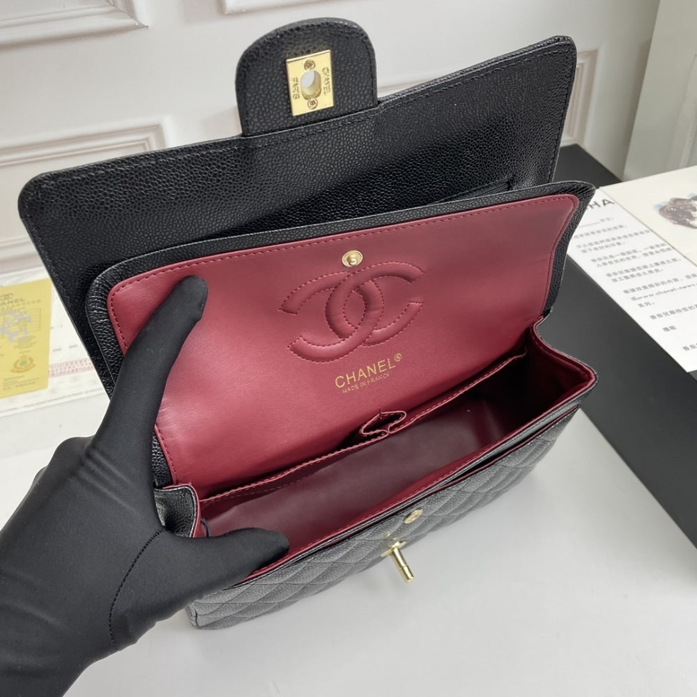 Chanel Classic Double Flap Bag Black 25cm A58600 Y01864 C3906