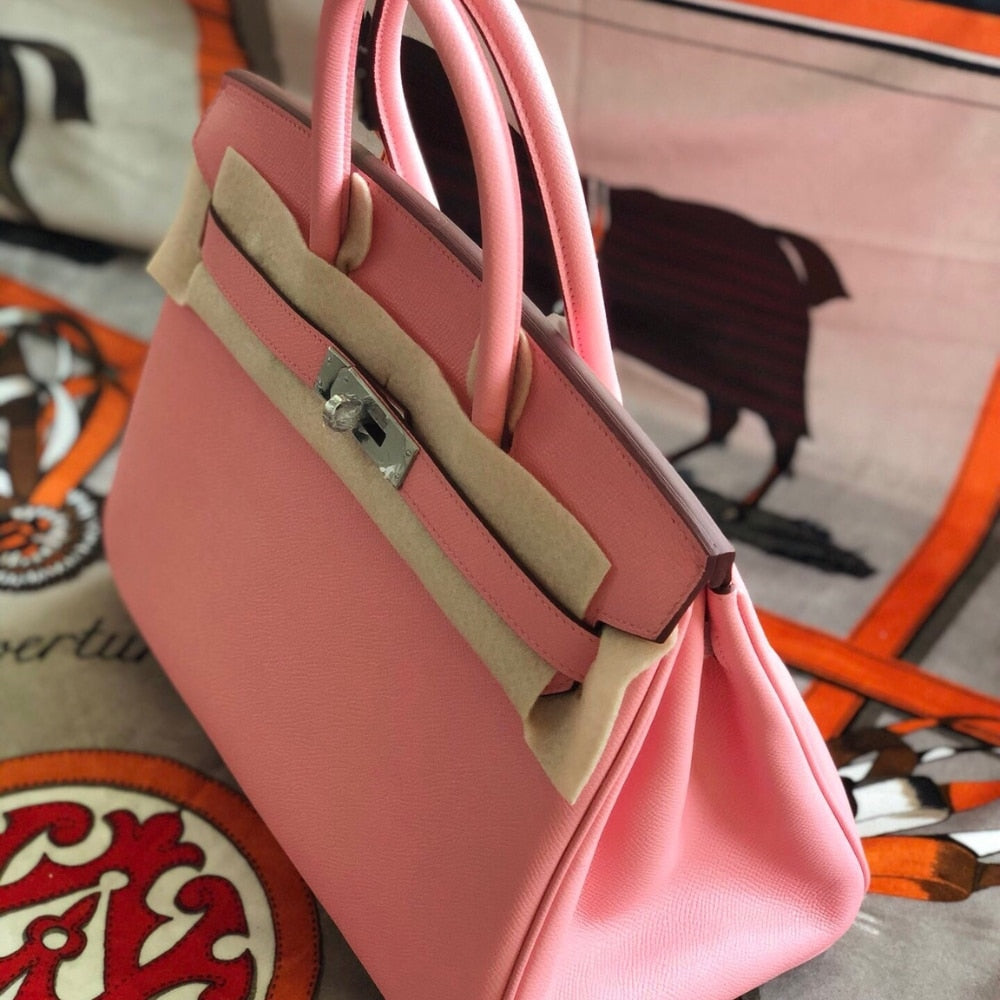 Hermes Birkin 25 Bag Epsom Rose Dete 25cm