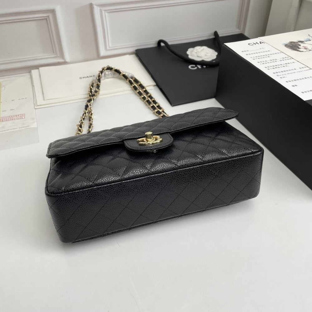 Chanel Classic Double Flap Bag Black 25cm A58600 Y01864 C3906