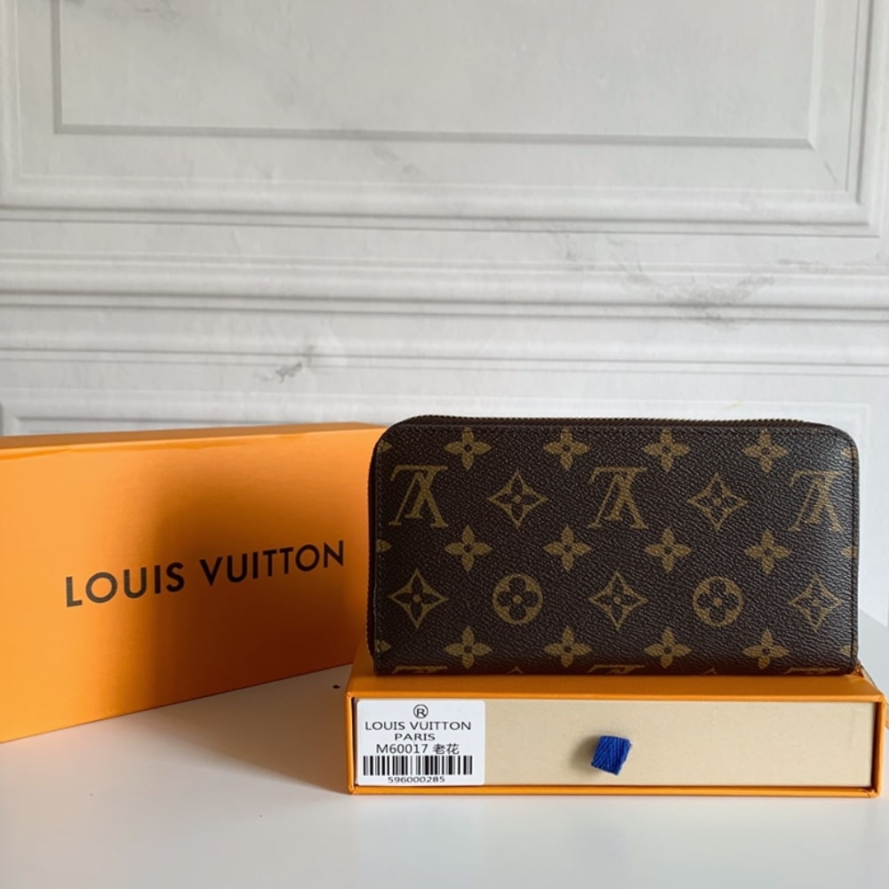 Louis Vuitton Monogram Zippy Long Wallet Brown 19cm M42616