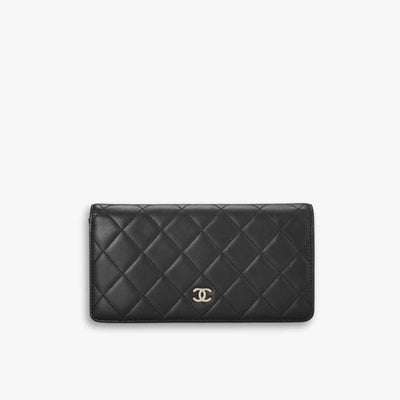 Chanel Classic Long Flap Wallet Black 19.5cm