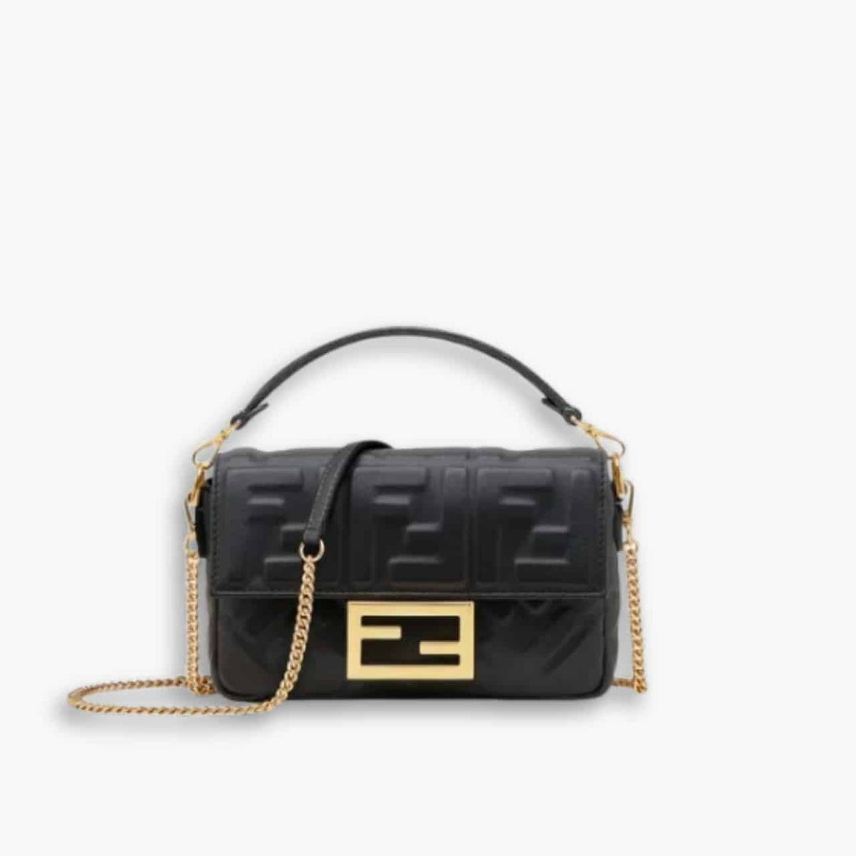 Fendi Baguette Mini Bag Black 20cm 8BS017A72VF15ZW