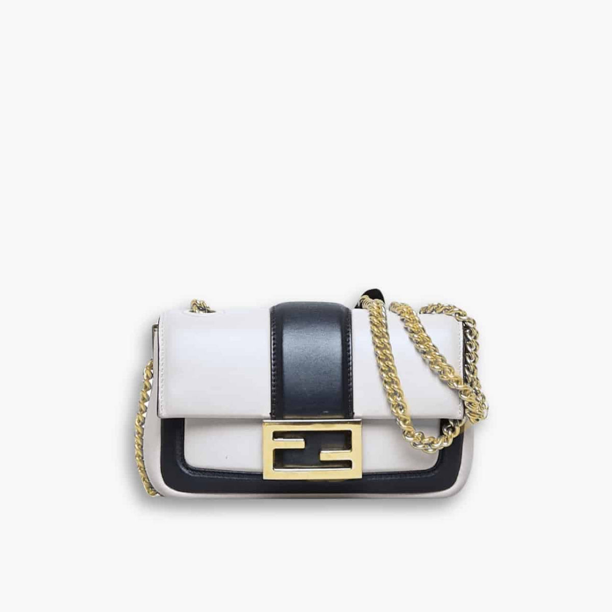 Fendi Baguette Mini Bag White 19cm
