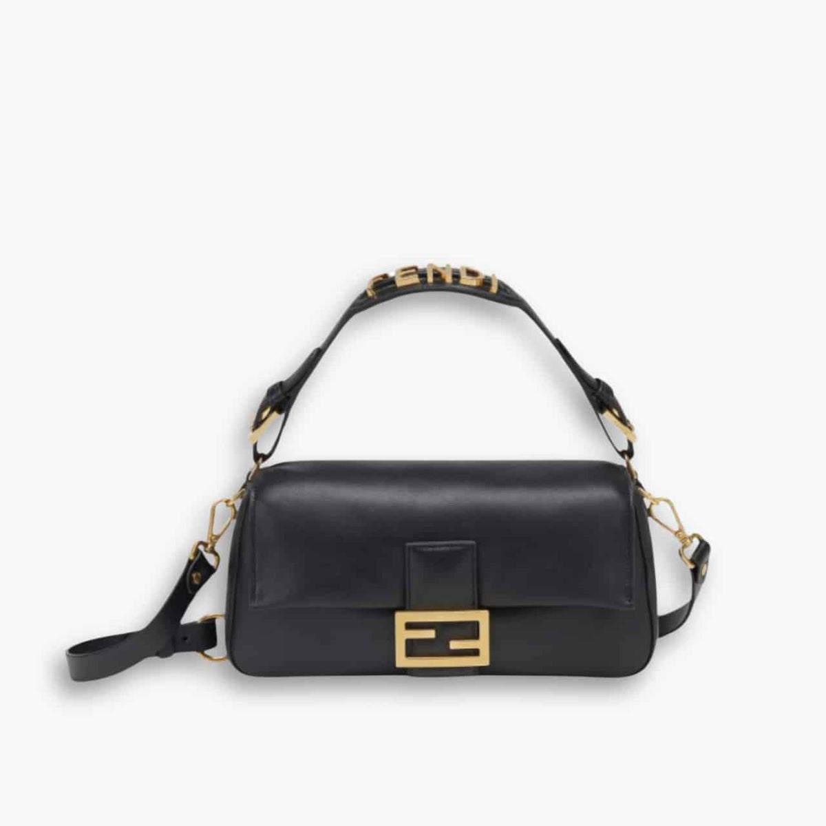 Fendi Baguette Bag Black 25cm 8BR822APG6F1CFJ