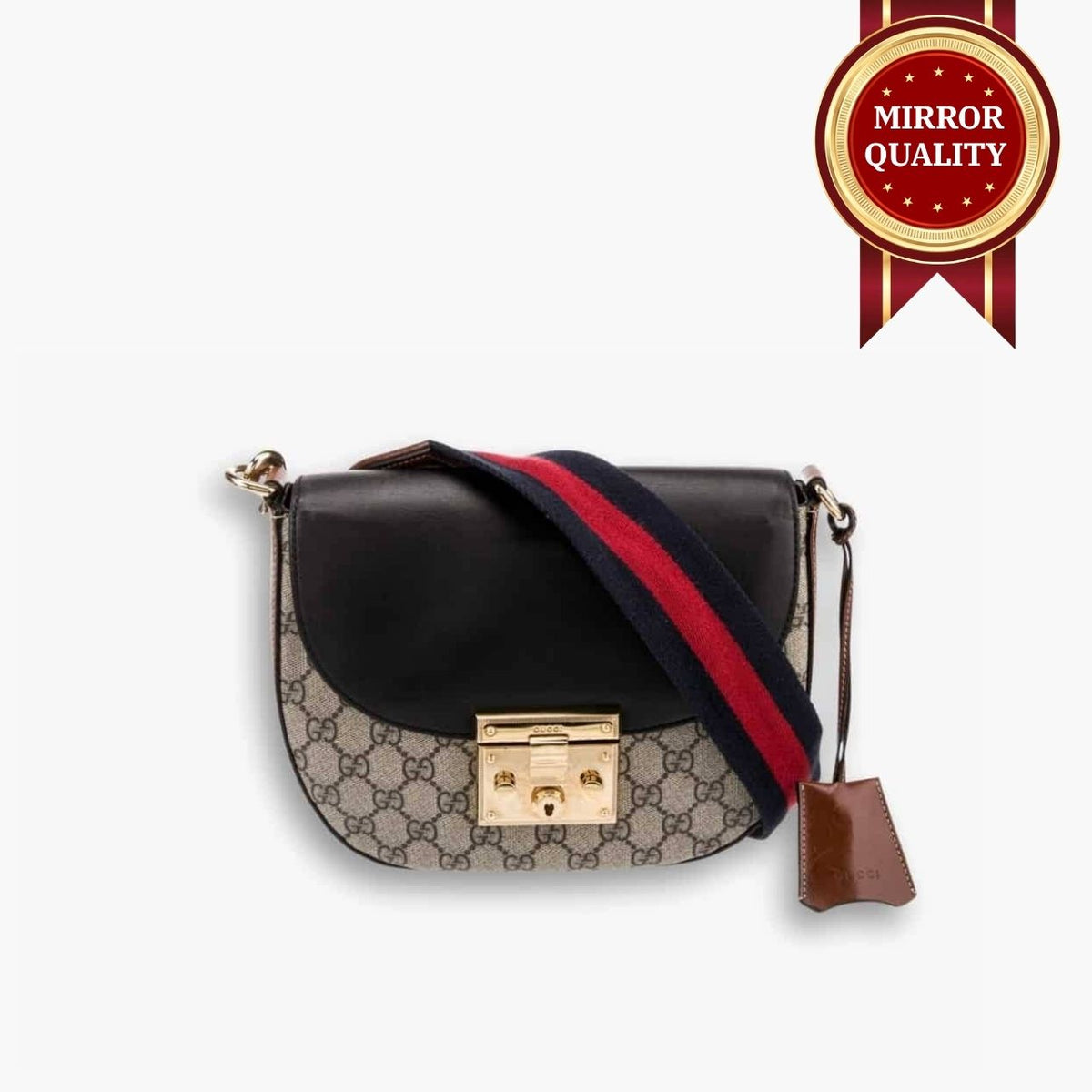 Mirror Quality – Gucci Padlock Bag Black And Brown 25cm 453189