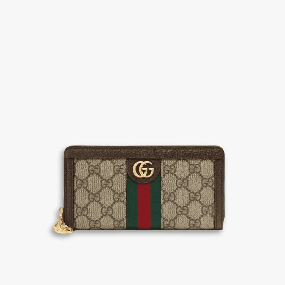 Gucci Ophidia Zip Around Wallet Brown 19.5cm 523154 96IWG 8745