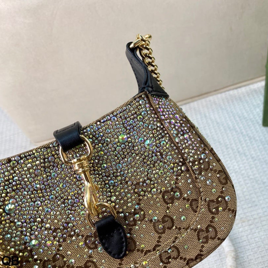 Gucci Jackie Notte Mini Bag Beige And Dark Brown 19Cm ‎‎‎782889 FAD1Z 2541
