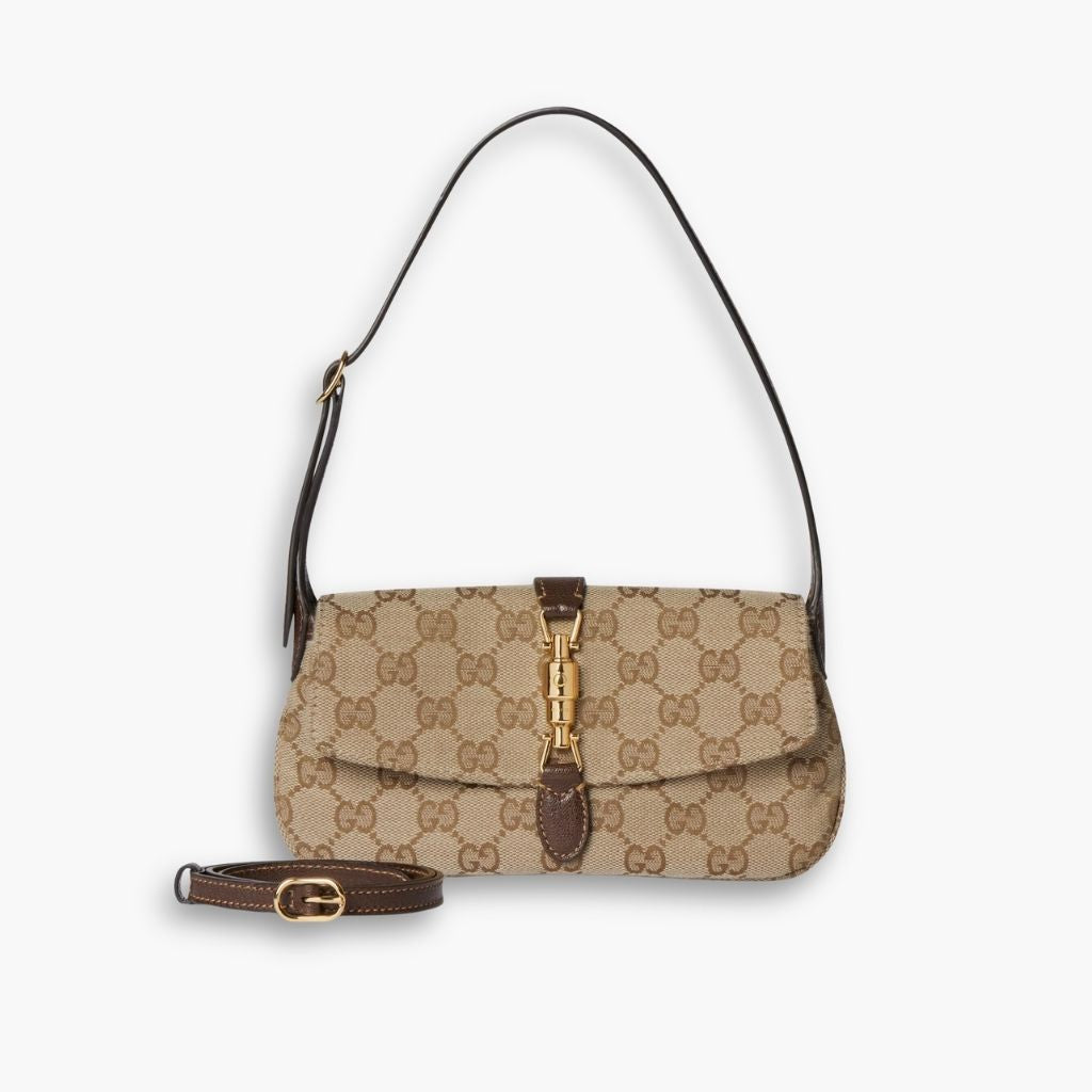 Gucci Jackie Small Shoulder Bag Sand And Dark Brown 21Cm 867156 FAFV2 9651