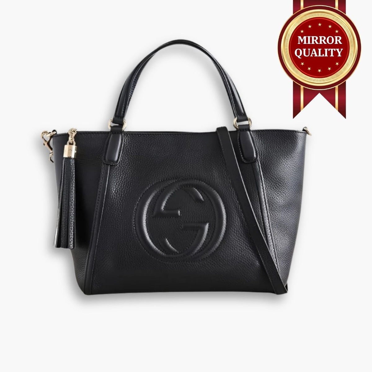 Mirror Quality – Gucci Soho Small Top Handle Bag Black 35Cm 369176 A7M0G 1000